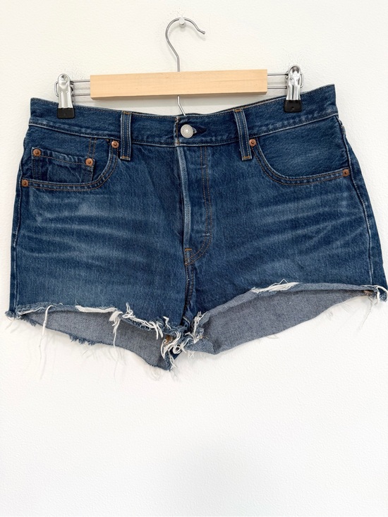 Levi's Pants - Levi's 501 Dark Blue Denim Cutoff Shorts Size 29